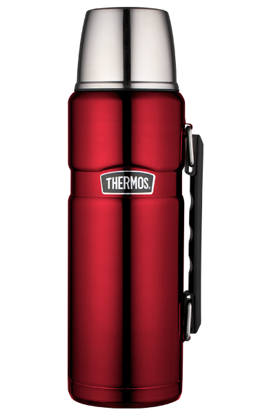 Thermos Stainless King Vacuum Flask 1.2lt - Red - Kitchen Antics