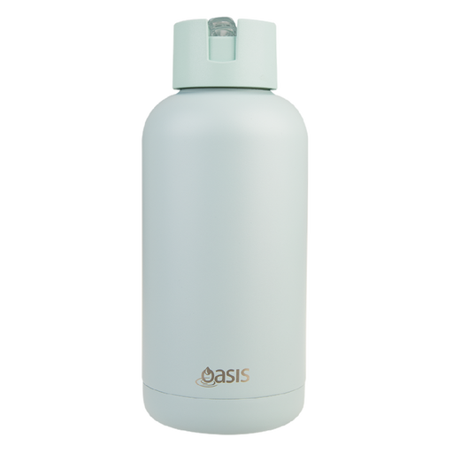 Oasis 'Moda' Ceramic Lined S/S Triple Wall Insulated Drink Bottle 1.5lt - Sea Mist - Kitchen Antics
