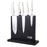 Appetito Double Sided Magnetic Knife Block - Matte Black