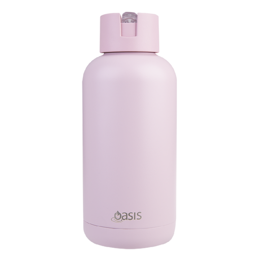 Oasis 'Moda' Ceramic Lined S/S Triple Wall Insulated Drink Bottle 1.5lt - Pink Lemonade
