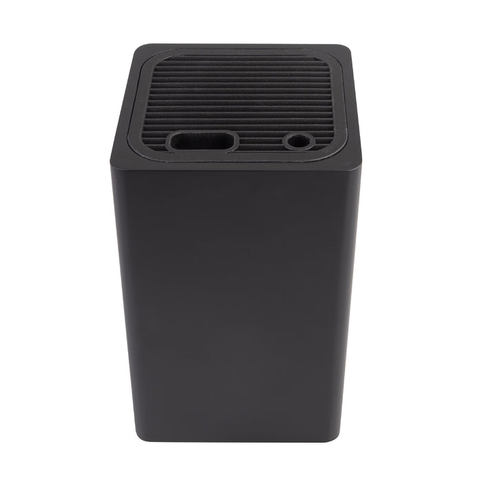 Appetito Square Universal Knife Block - Matte Black