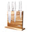 Appetito Double Sided Magnetic Knife Block - Acacia Wood