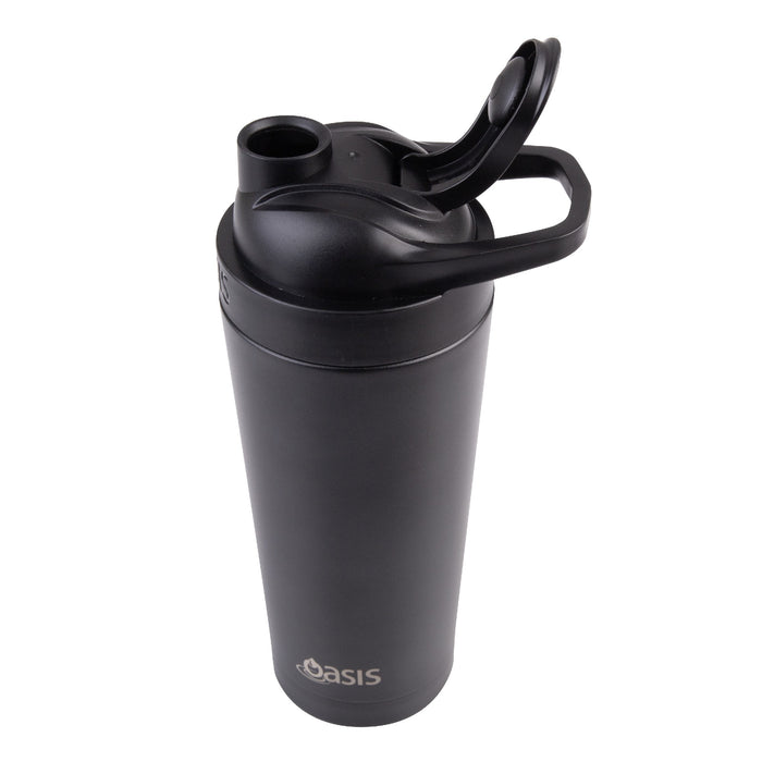 Oasis Black Stainless Steel Protein Shaker | Wagga Wagga Kitchenware Store