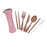 Appetito S/S Traveller'sCutlery Set - 6 Piece - Pale Pink/Rose Gold