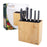 Appetito Rectangle Universal Knife Block - Bamboo