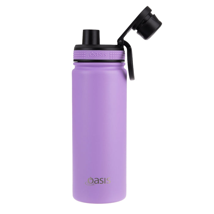 Oasis S/S Insulated Sports Bottle w/Screw Cap 550ml - Lavender