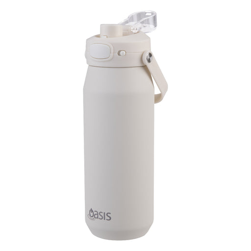 Oasis Ceramic Lined 'Capri' Drink Bottle 750ml - Alabaster
