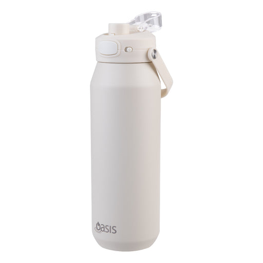 Oasis Ceramic Lined 'Capri' Drink Bottle 1lt - Alabaster