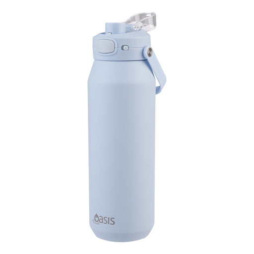 Oasis Ceramic Lined 'Capri' Drink Bottle 1lt - Periwinkle