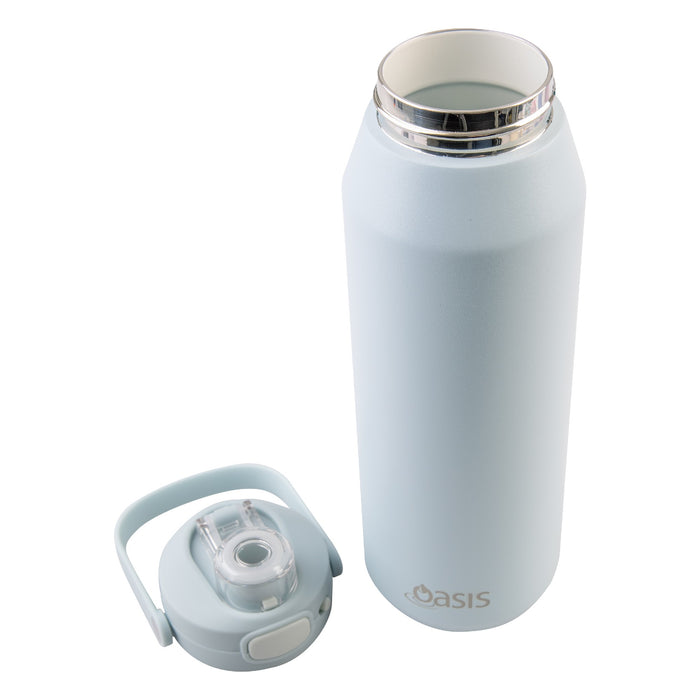 Oasis Ceramic Lined 'Capri' Drink Bottle 1lt - Sea Mist