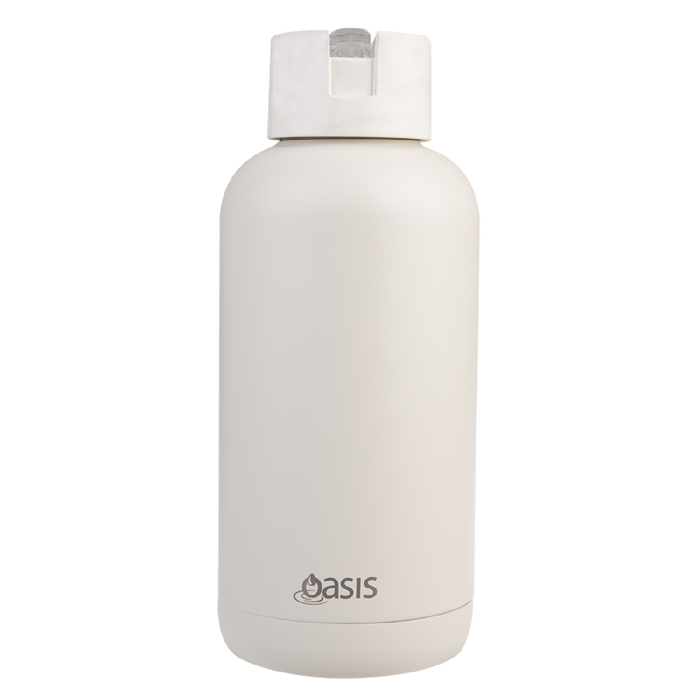 Oasis 'Moda' Ceramic Lined S/S Triple Wall Insulated Drink Bottle 1.5lt - Alabaster - Kitchen Antics