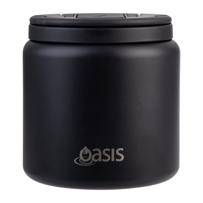 Oasis Stainless Steel Food Flask 700ml - Black