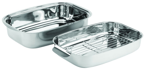 PYROSTEEL Double Roaster Set with Rack