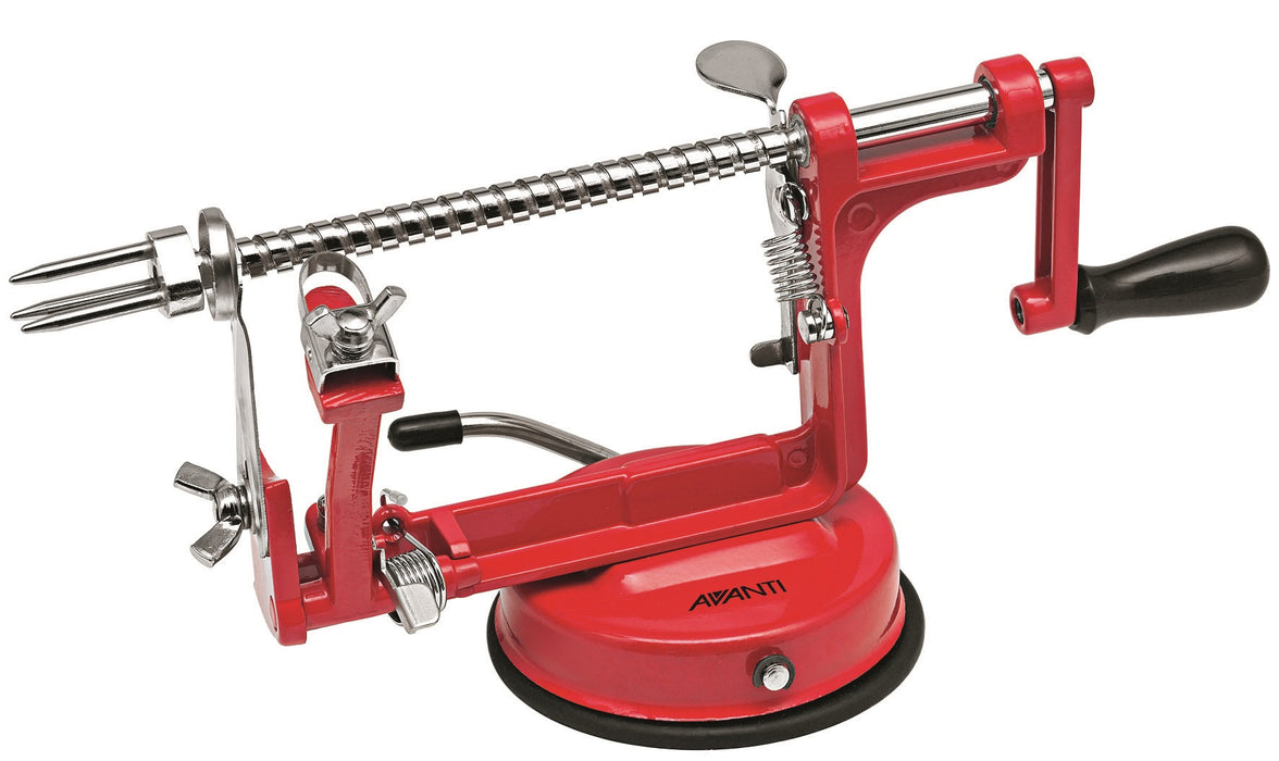 Avanti Apple Peeler, Corer and Slicer (slinky) - Red