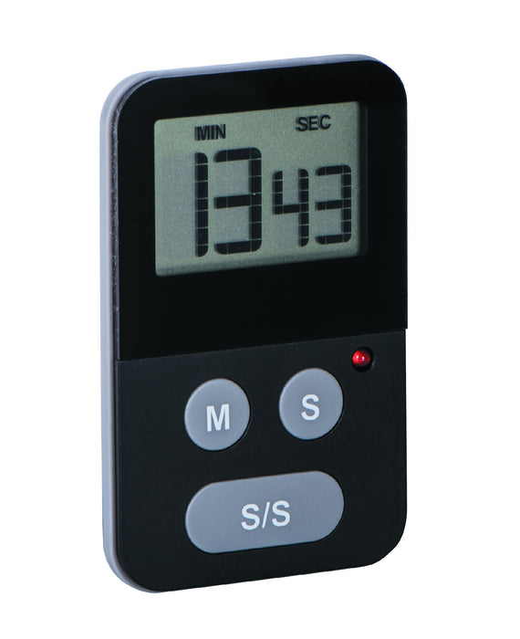 Avanti Digital Slim Timer with Flashing Light - Black