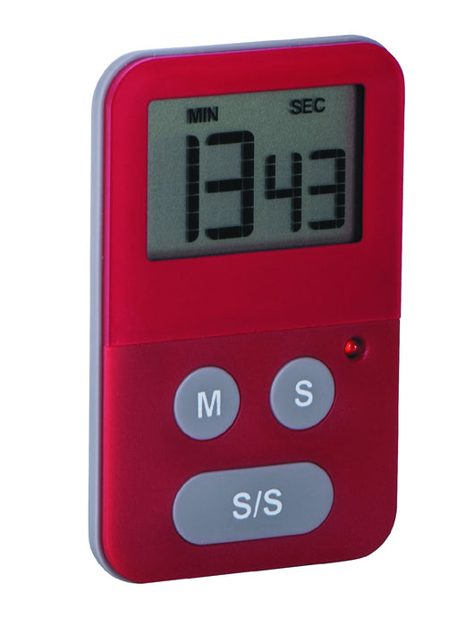 Avanti Digital Slim Timer with Flashing Light - Red