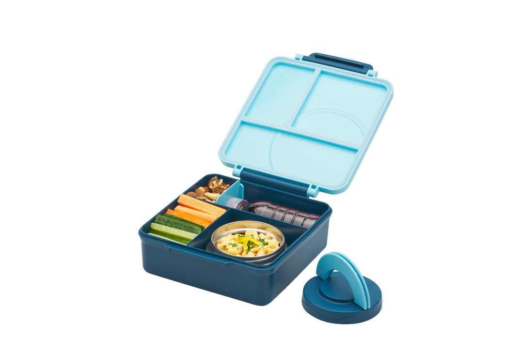 Avanti Yum Yum Bento Box with Insulated Jar - Blue