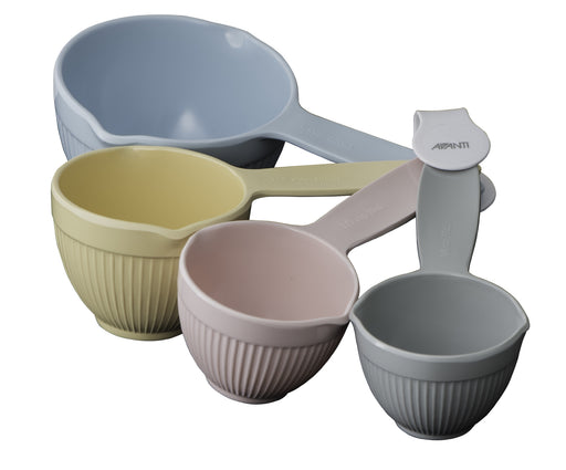 Avanti Ribbed Measuring Cups - Pastel