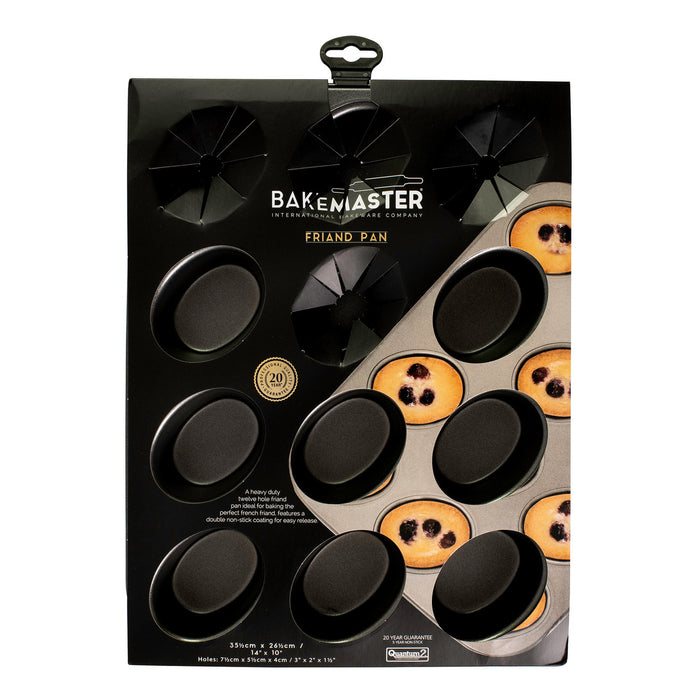 Bakemaster 12 Cup Friand Pan 26.5x35.5cm