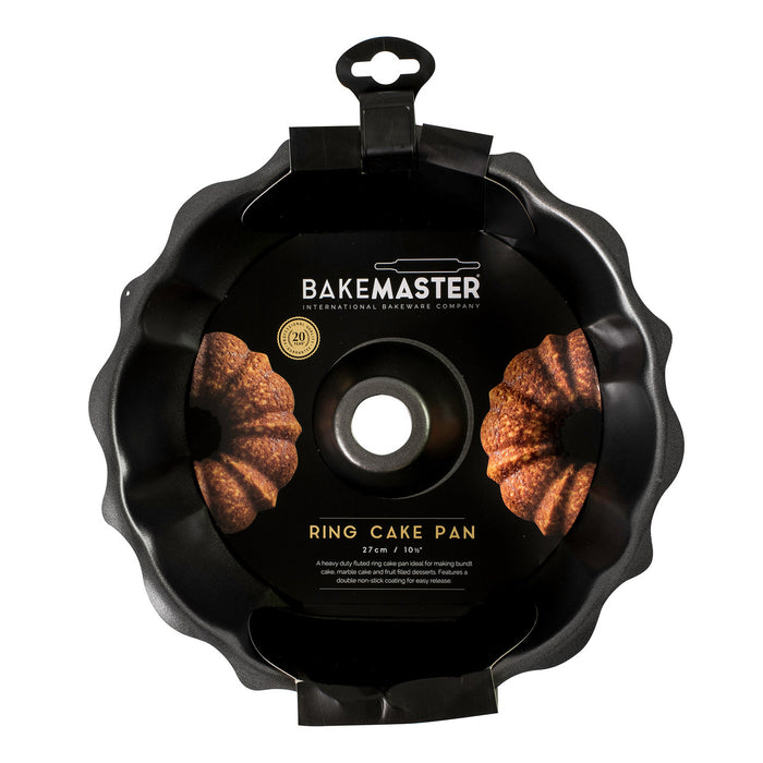 Bakemaster Fluted Ring Cake Pan 27x18cm - Non Stick
