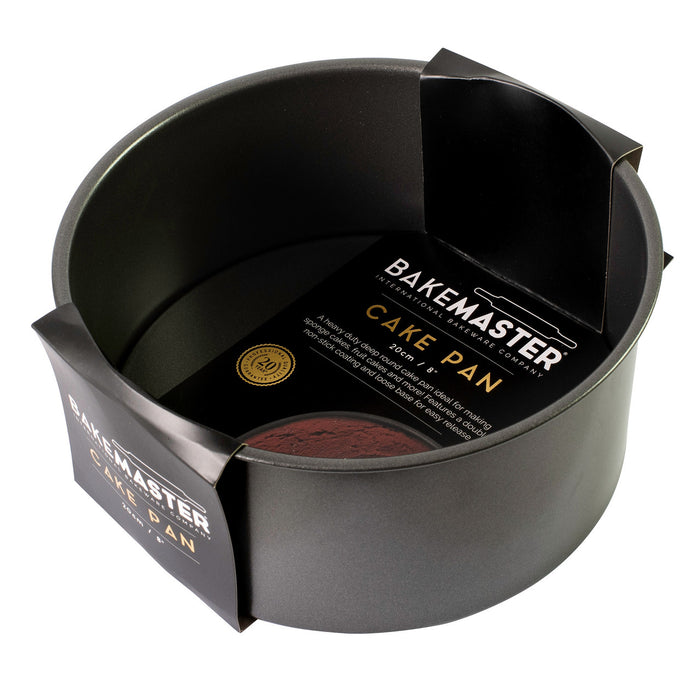 Bakemaster Loose Base Round Deep Cake Pan 20x8cm - Non Stick
