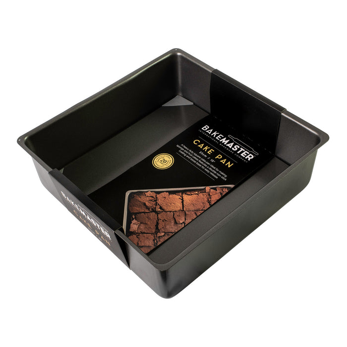 Bakemaster Loose Base Square Cake Pan 25x8cm - Non Stick