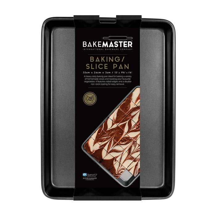 Bakemaster Bake/Slice Pan 33x24x3cm - Non Stick