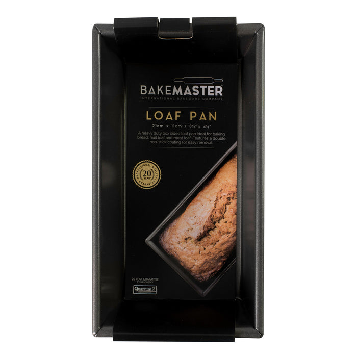 Bakemaster Box Sided Loaf Pan 21x11x7cm - Non Stick