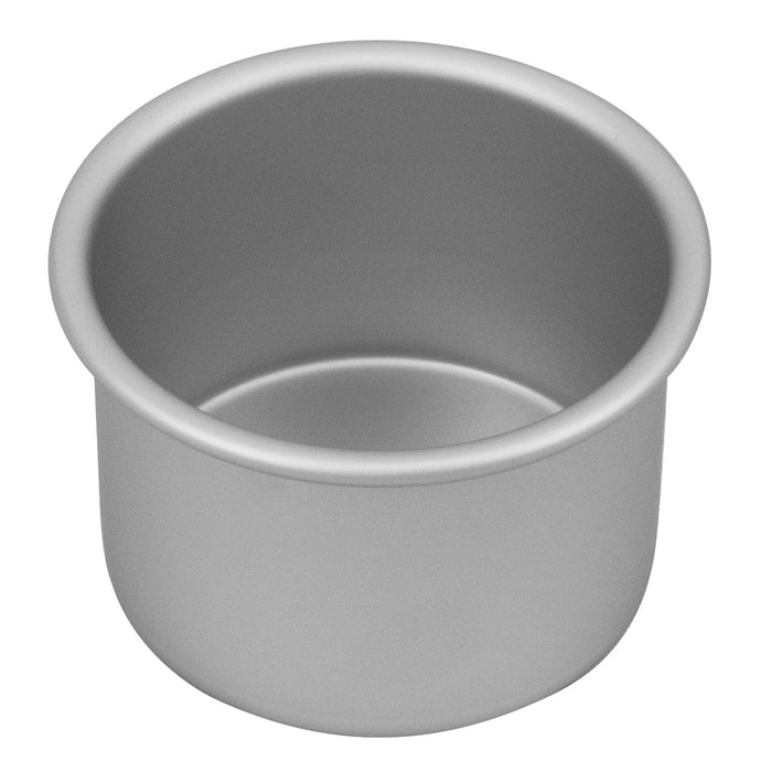 Bakemaster Silver Anodised Round Cake Pan 10x7.5cm