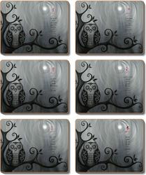 Cinnamon 'Hoot' Coasters set of 6