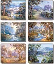 Cinnamon 'Bradleys Stream' Coasters Set of 6