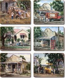 Cinnamon 'Times Now Past' Coasters Set of 6 