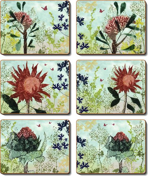 Cinnamon 'Flourish' Placemats Set of 6