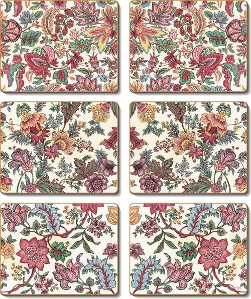 Cinnamon 'Jacobean Lily' Placemats Set of 6 