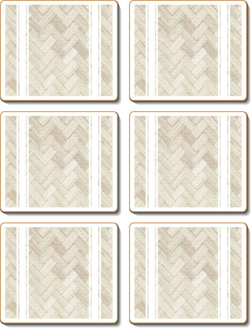 Cinnamon 'Hamptons Oak' Placemats Set of 6 
