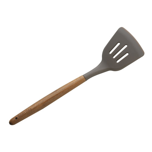 Ecology Acacia Silicone Slotted Spatula