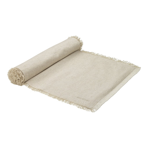 Ecology Fray Runner 35 x 180cm - Flax