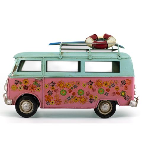 BI VW Kombi - Flower Van Blue Top 25cm
