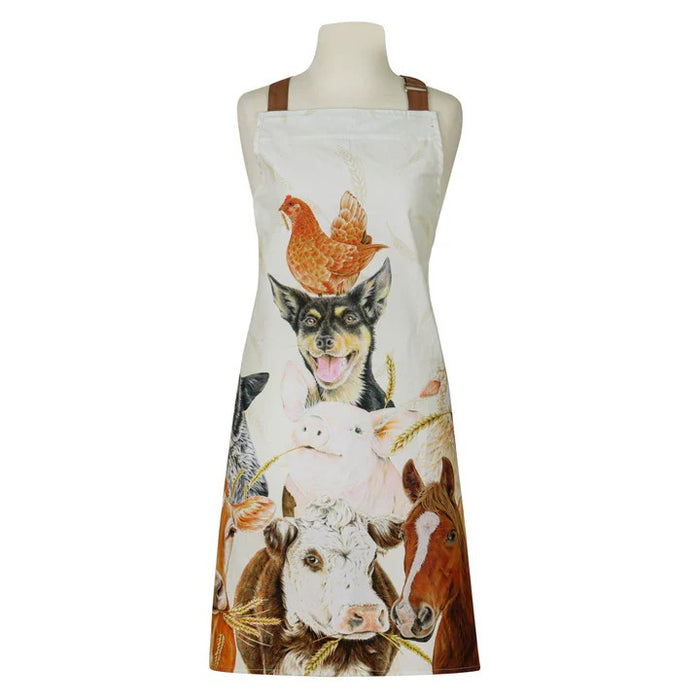 Ashdene Farmyard Faces '2' Apron
