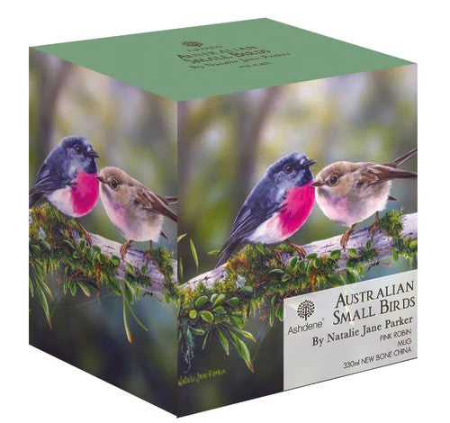 Ashdene Australian Small Birds Mug - Pink Robin