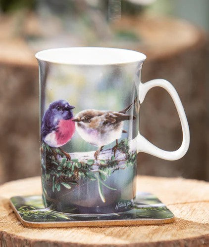 Ashdene Australian Small Birds Mug - Pink Robin