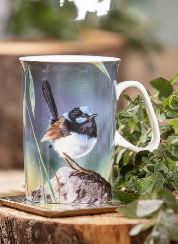 Ashdene Australian Small Birds Mug - Blue Wren