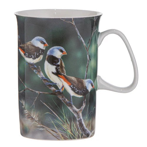 Ashdene Australian Small Birds Mug - Diamond Firetail Finch