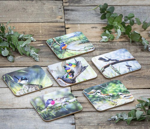 Ashdene Small Birds Coaster 6pk