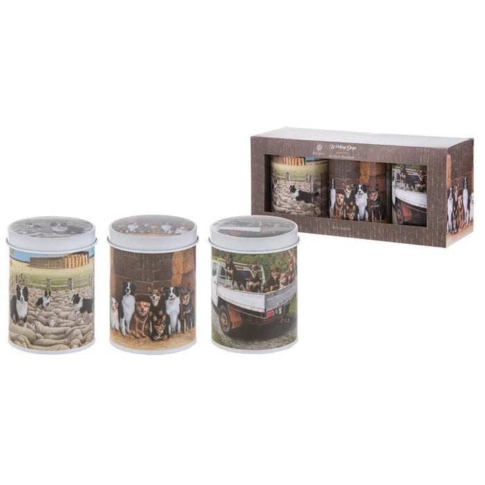 Ashdene Working Dogs Canister Set of 3