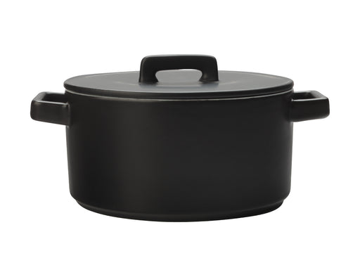 MW Epicurious Round Casserole 2.6L Black Gift Boxed