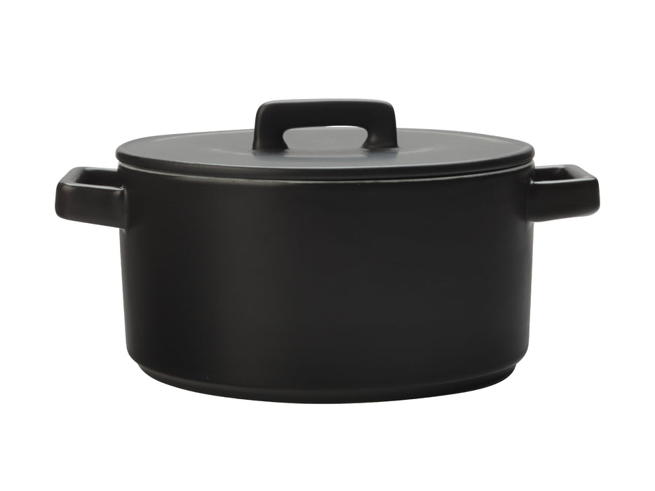 MW Epicurious Round Casserole 2.6L Black Gift Boxed