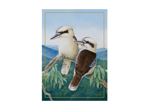 MW Birds of Australia KC 10yr Anniversary Tea Towel 50x70cm Kookaburra
