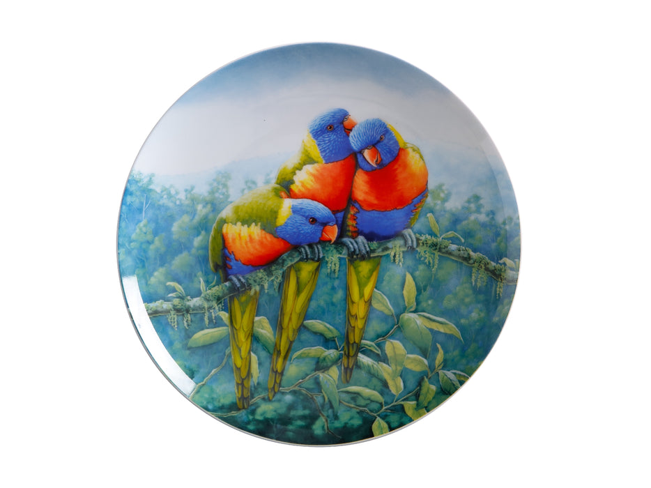 MW Birds of Australia KC 10yr Anniversary Plate 20cm Lorikeet Gift Boxed