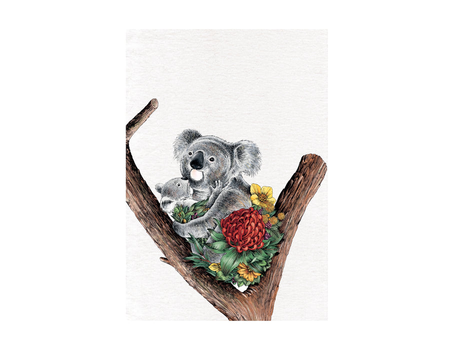 MW Marini Ferlazzo Australian Families Tea Towel 50x70cm Koala